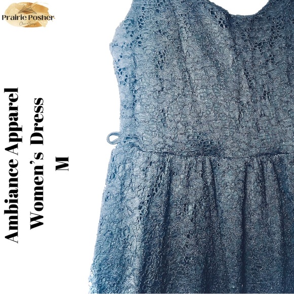 Ambiance Apparal, Dress, Women’s Med, Black Lace, EUC, PrairieposherCA - Picture 3 of 3